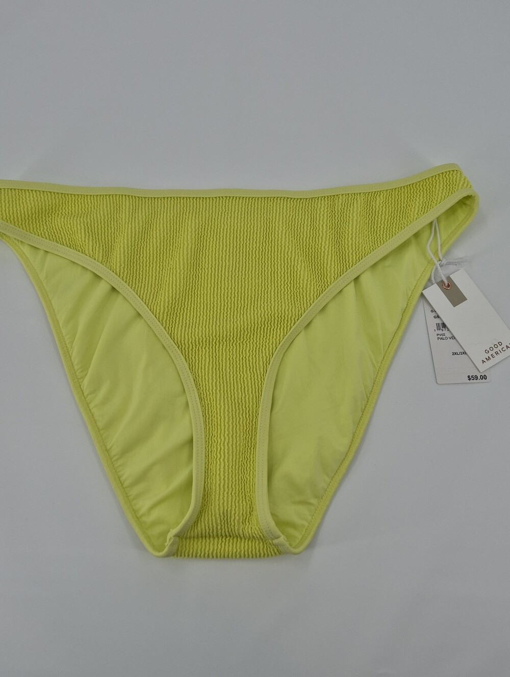 Good American ALWAYS FITS BETTER Bikini Bottom Neon Green  SIZE 2XL/3XL NWT